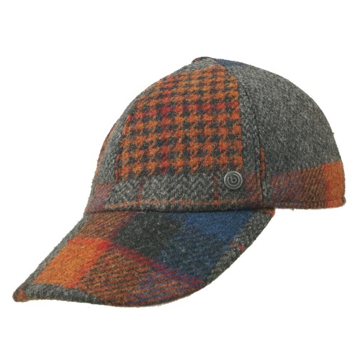 Bugatti Patchwork Basecap - Herren Winterbasecap Ohrenklappen - 100% Merinowolle - Bild 3 von 8