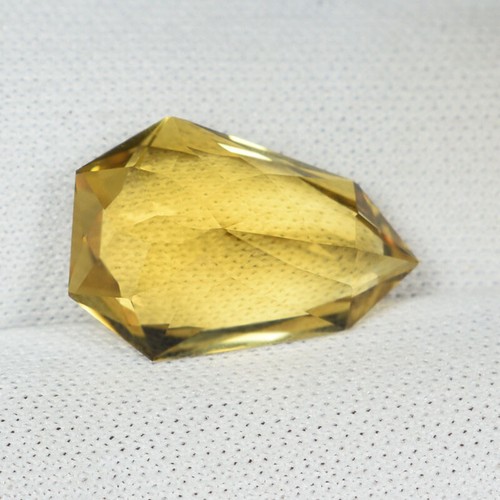 5,95 ct SCHILLERND - SCHÖNE GELBE FARBE NATÜRLICHER CITRIN ausgefallener Schliff wie - siehe Vdo PZ - Bild 2 von 2