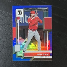 2022 Panini Donruss Baseball Jared Walsh Base #158 Holo Blue Parallel