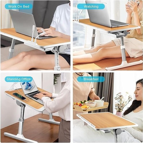 Lap Desk Bed Tray Table, Adjustable Laptop Stand for Bed - Picture 4 of 6
