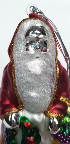 NWOB Department 56 Mercury Glass Large Santa Claus 7" Tall New Red & White - Picture 2 of 7