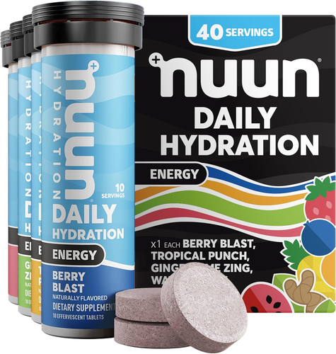 NEW Nuun Energy Electrolyte Tablets – Ginseng, B12, Magnesium & Caffeine, 4 Pack