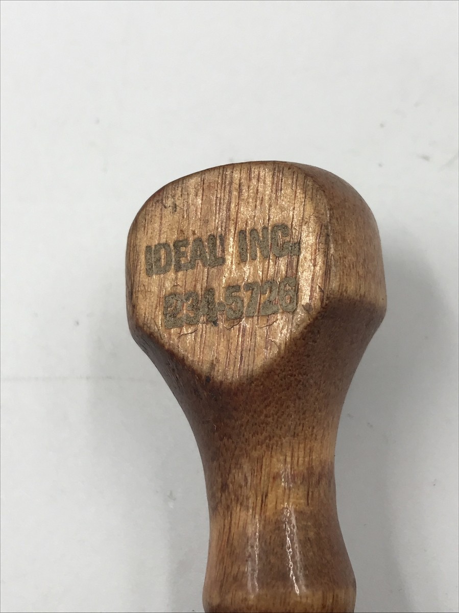 Vintage Ideal Inc. Wood Handle Stamps Please Pay From This Invoice