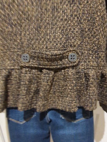 Vtg Oleg Cassini Ladies Jacket Brown Tweed Wool Blend Sz 1X - Picture 10 of 18