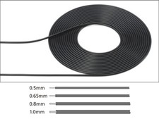 Tamiya 12676 kabel winyl czarny 0,65 mm (2 m) modelarstwo
