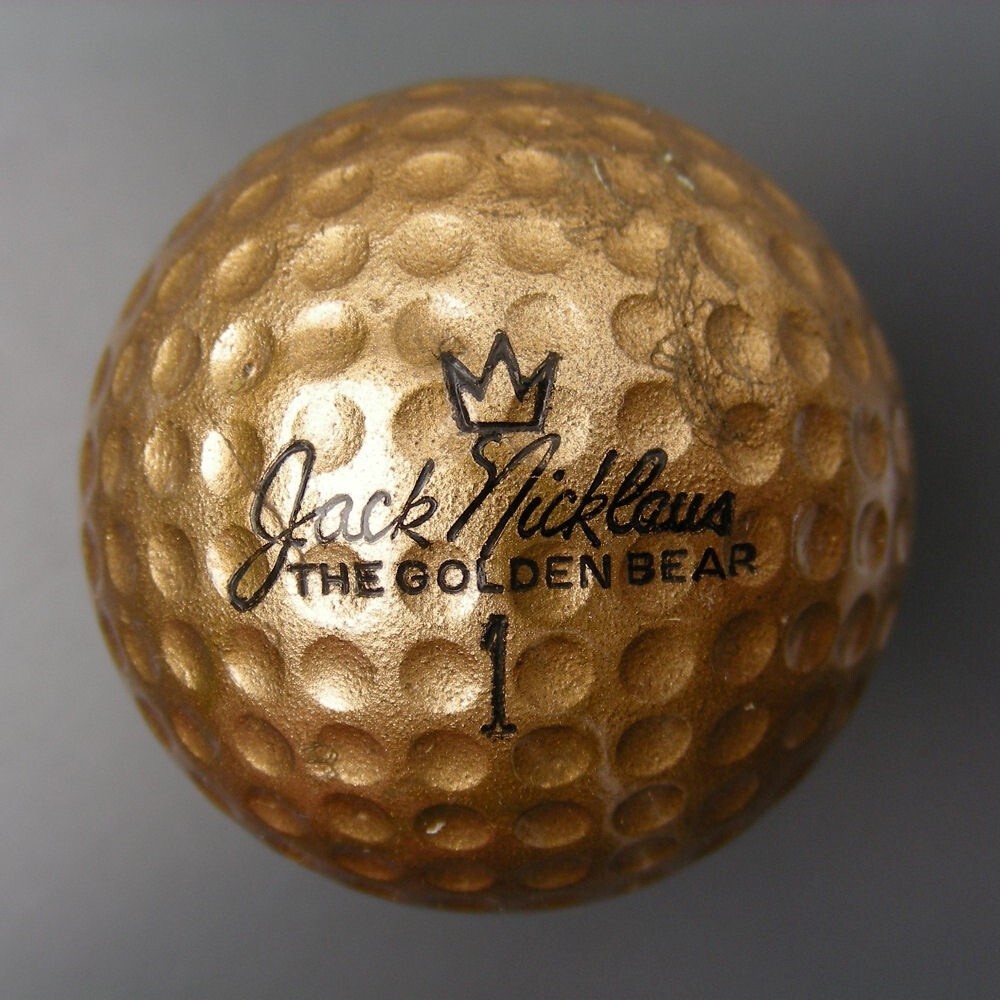 MacGregor Jack Nicklaus Golden Bear Ford Econoline Gold Signature Ball EX 2672