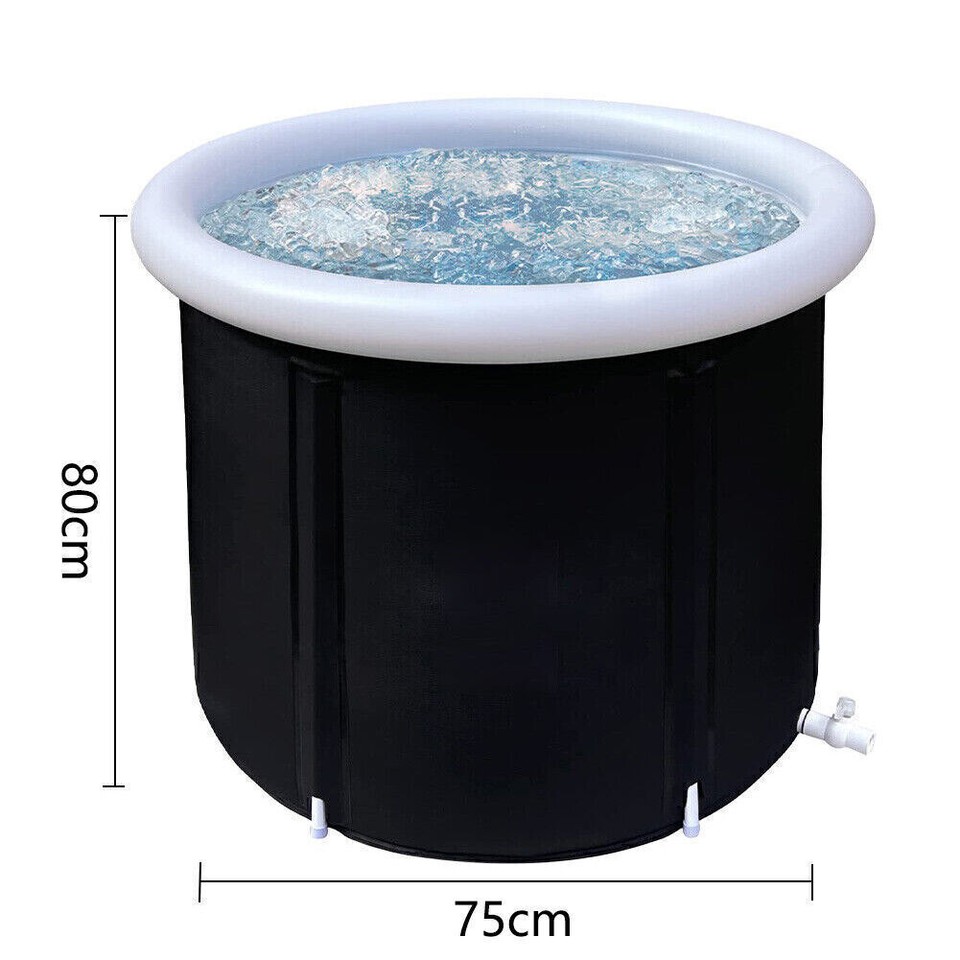 Portable Ice Bath Tub for Cold Water Therapy Lid Recovery Plunge Pool