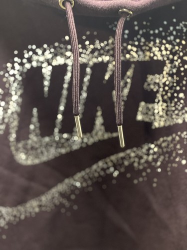 Nike Women’s Cowl Neck Sparkle Hoodie Purple Size Small - Bild 4 von 5