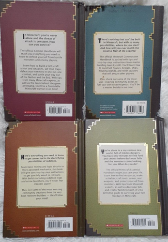 Juego de 4 guías manuales esenciales de Minecraft Redstone Combat Strategy*ESTUCHE ABOLLADO - Imagen 5 de 18