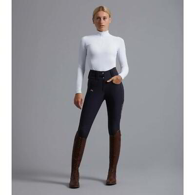 Premier Equine Coco11 Damen Vollbesatz Reithose Navy