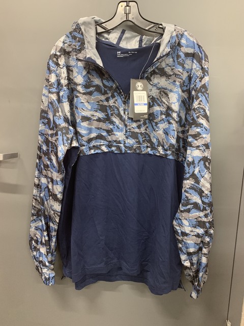 Under Armour Fitted 3/4 Zip Pullover Lightweight Windbreaker Blue Camo Menâs XL | eBay