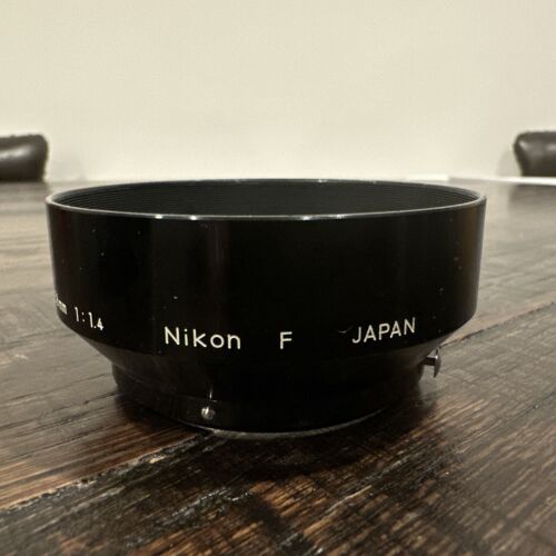 Vintage Nikon F Lens Hood Metal Snap On F=50mm F=58mm 1:1.4 - Picture 2 of 5