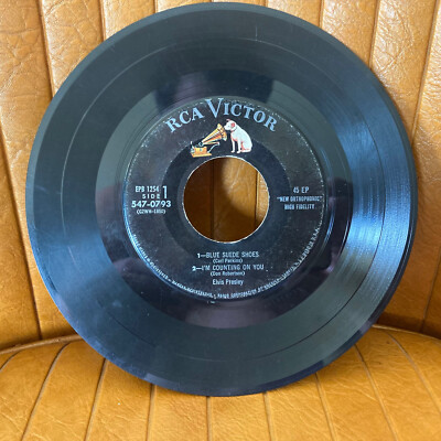 BLUE SUEDE SHOES EP FIRST PRESS ELVIS PRESLEY VINYL 45