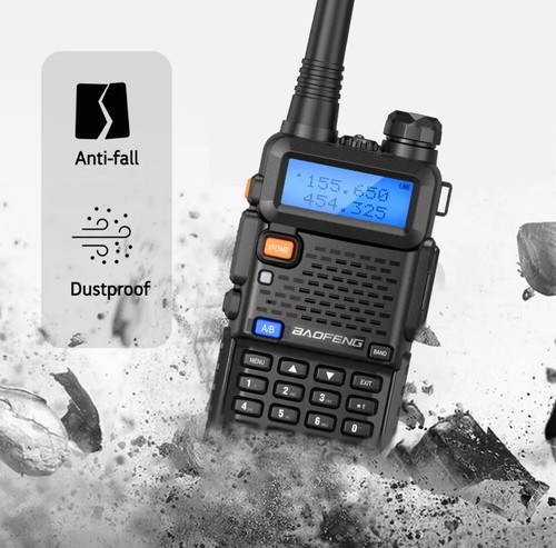 Baofeng UV-5R Micro Miniaturowy nadajnik-odbiornik FM VHF / UHF (turystyka, ochrona, airsoft) - Zdjęcie 4 z 7