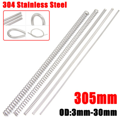 #ad #ad 304 Stainless Steel Compression Spring OD 3mm 30mm Pressure Small Spring L 305mm $121.10