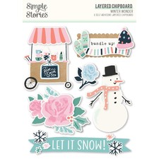 Winter Wonder Layered Chipboard  Die-Cuts-6/P...