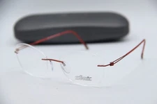 NEW SILHOUETTE SPX 5569 JN 2540 RED GUNMETAL AUTHENTIC FRAMES EYEGLASSES 51-17