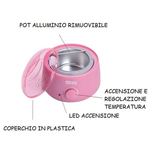 KIT SCALDACERA BARATTOLO 400ML 100W PROFESSIONALE EPILAZIONE ESTETICA - BLU - Picture 4 of 4