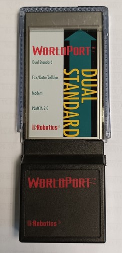 Laptop Modem - US Robotics Worldport PCMCIA Modem / Fax Connector Full Set