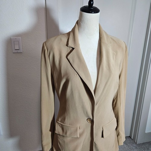 NEW Boston Proper Blazer Suit Women Size 6 Tan - Please Read - Picture 2 of 20