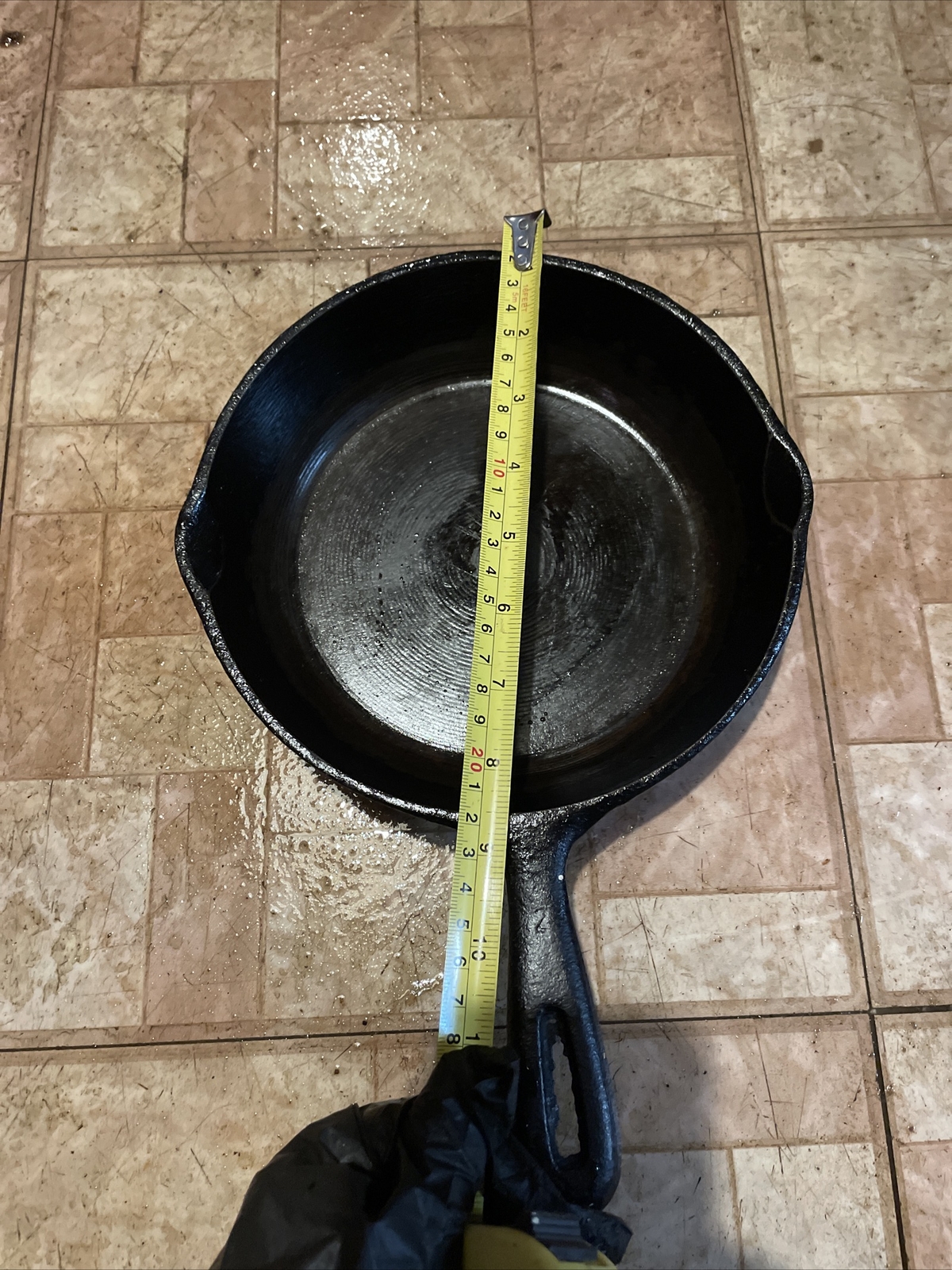 Vintage Cast Iron Chicken Fryer Deep Pan Skillet Flat 8x12x2 eBay