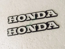 Pair Honda CB125 B6 EUR CB200 CL200 Benly S110 Petrol Gas Fuel Tank Emblem Badge