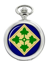 4th Infantry Division US Army Pocket Watch