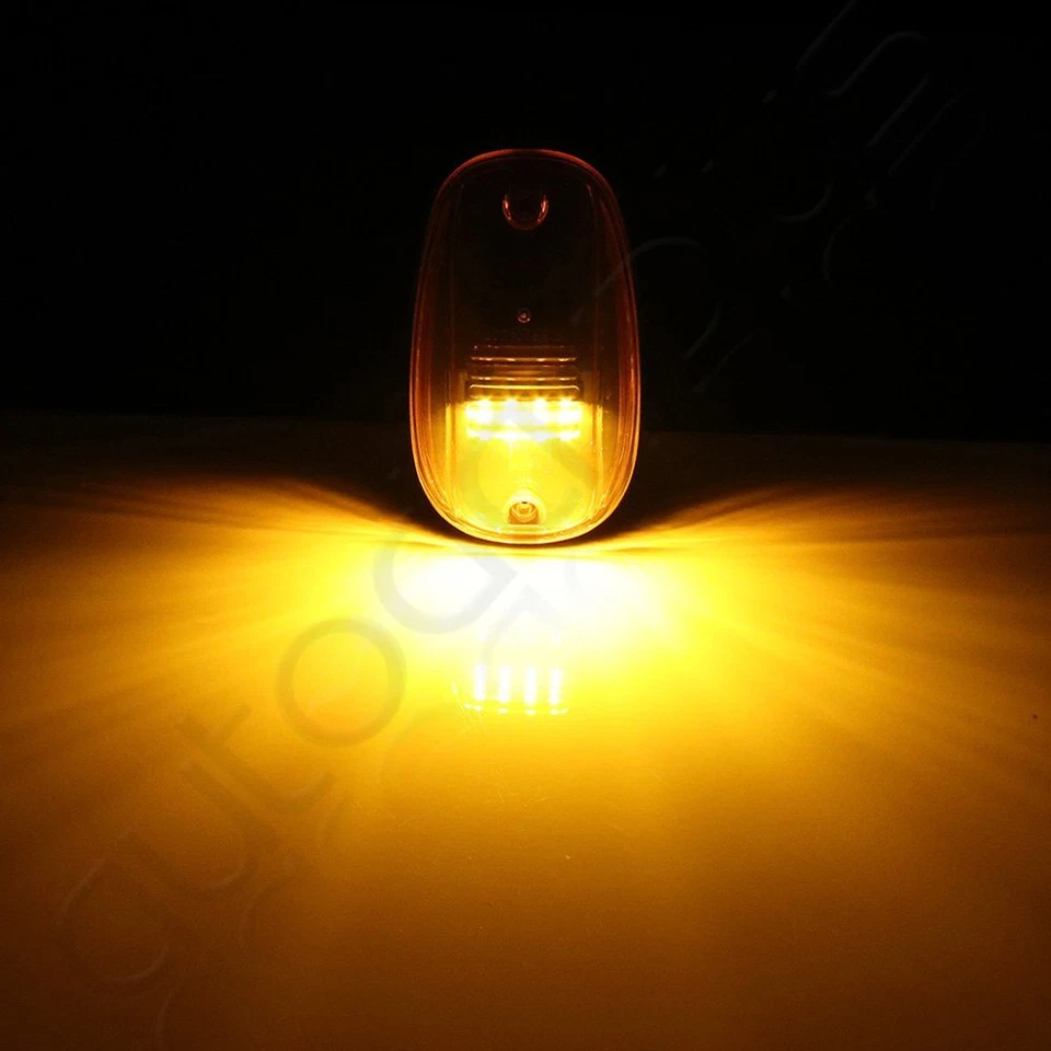 5pcs Set Amber Lens Roof Cab Marker Lights For 03-14 Dodge Ram 1500 2500 3500 - Image 3 of 4