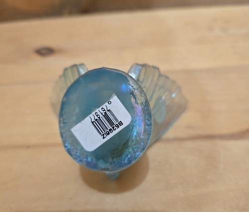 Fenton Arte Vidrio Iridiscente Azul Hielo Mariposa 4" Ala a Ala x 3-1/8" H - Imagen 7 de 7