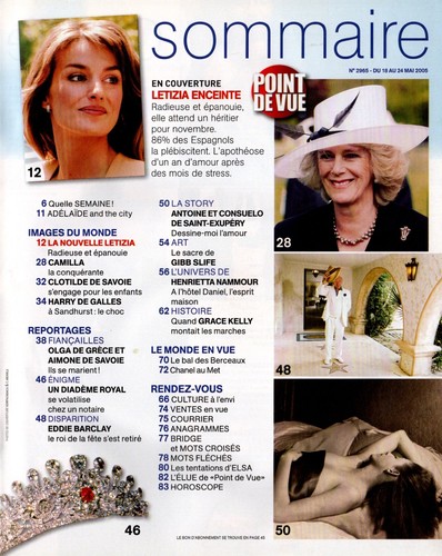 ▬►POINT DE VUE n°2965 - 2005 Letizia Espagne 🤰 enceinte Grace de Monaco Cannes - Picture 2 of 2