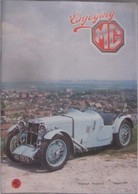 Enjoying MG magazine August 1989 Volume 9 No 8