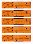 5 boxcars, N scale Northern Pacific set printed sides, 5 different numbers — photo 1