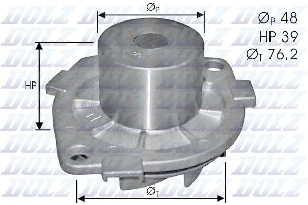 Pompe à eau Fiat Multipla 1.9 JTD évite les pannes de distribution