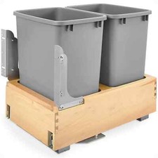 Rev-A-Shelf Double Pullout Bottom Mount Trash...
