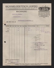 LEIPZIG, Rechnung 1927, Richard Poetzsch Kaffee-Rösterei Kaffee-Tee-Import