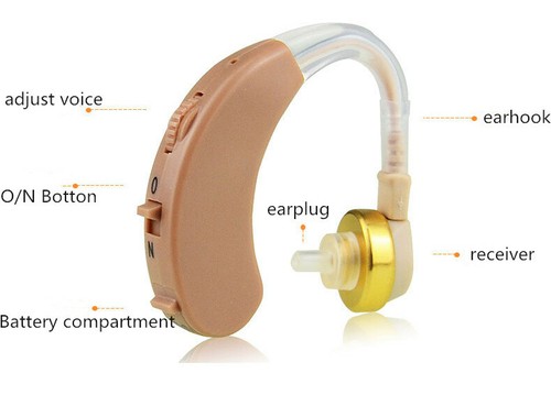 Kit de audífonos digitales amplificador de voz de sonido detrás de la oreja BTE - Imagen 5 de 23