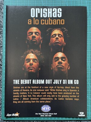 Orishas A Lo Cubano /Original Magazine Advertisement
