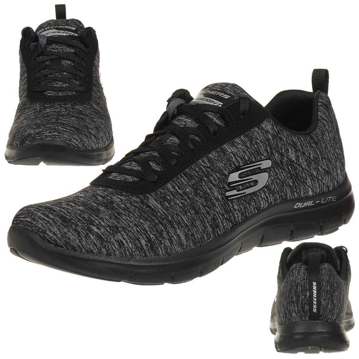 Skechers Flex Appeal 2.0 Damen Fitnessschuhe Light weight schwarz Skechers Flex Appeal 2.0 Damen Fitnessschuhe Light weight schwarz