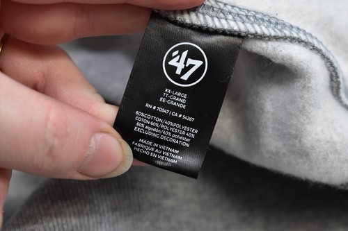 Philadelphia Eagles '47 Brand Headline Hoodie Throwback Logo Gray Mens 2XL - 第 12/14 張圖片