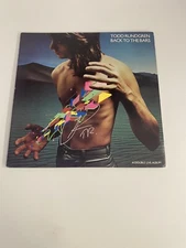 Todd Rundgren Autographed Vinyl Cover Back To The Bars Double Live Promo V003