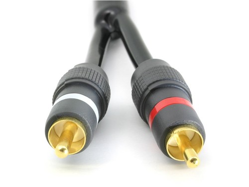 Cable Solutions Molded Y-Cable, 1-RCA-Female / 2RCA-Male, YM-1RCAF-2RCAM - Picture 4 of 4