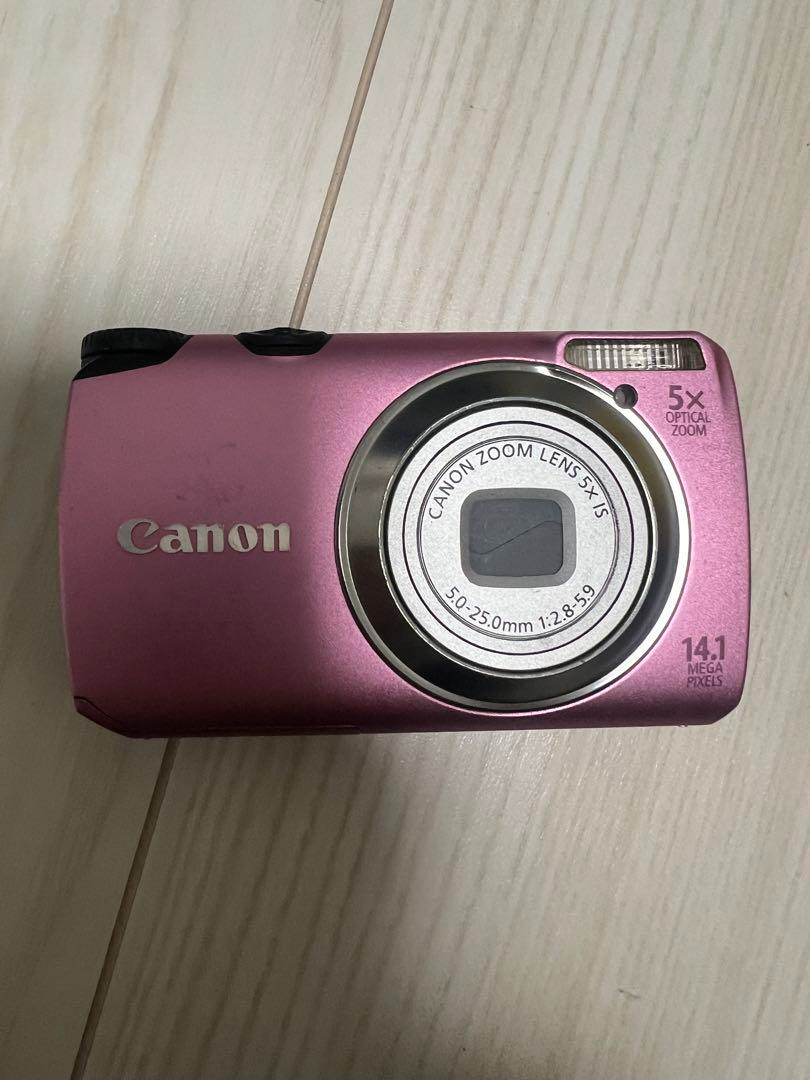 Canon PowerShot A3200 IS 14.1MP Digital Camera Pink English