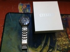 CITIZEN PROMASTER E168-S111510 STAINLESS STEEL BOX ECO-DRIVE SOLAR mens watch
