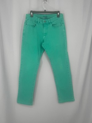 Warren & Parker Jeans Mens 31x30 Green Stretch Denim Straight Casual Mid Rise