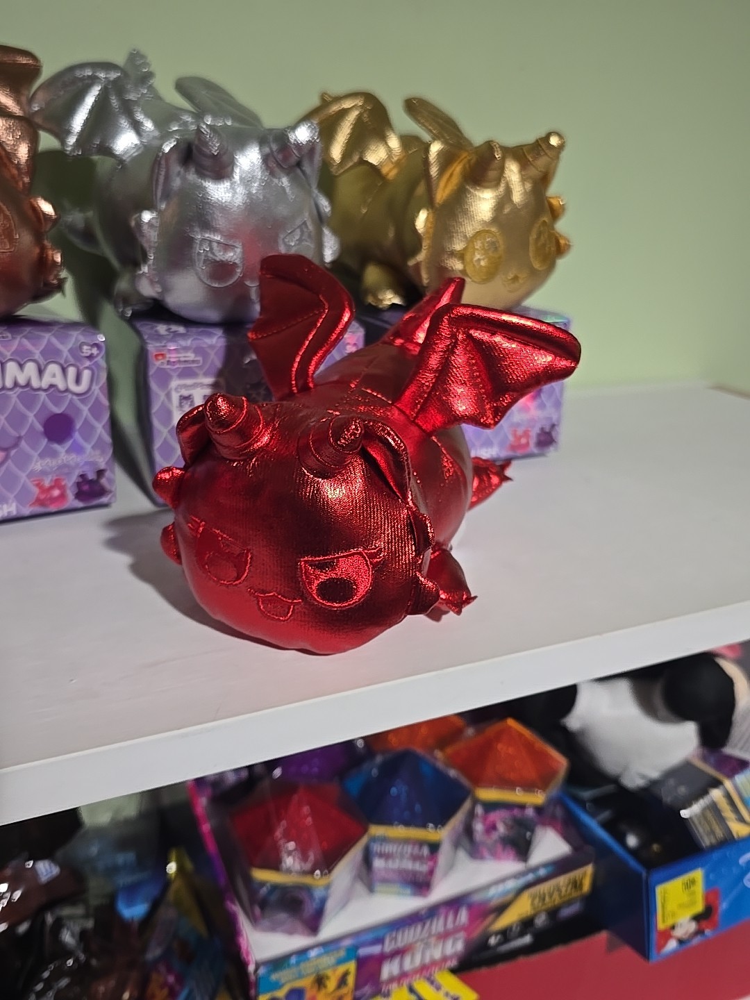 APHMAU MYSTERY MEEMEOWS GEMSTONE DRAGONS LIMITED ED. COMPLETE SET WITH DISPLAY 