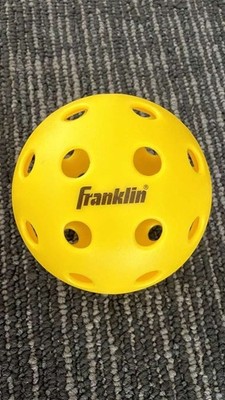 12 Balls Official Franklin Sports Indoor/Outdoor Pickleballs X-40 Optic Yellow