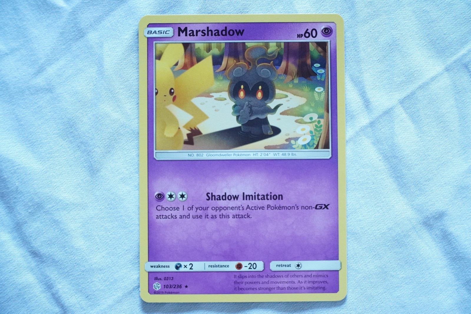 Pokemon Marshadow 103/236 Cosmic Eclipse Rare Near Mint NM