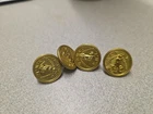 Vintage V.M.I. Virginia Military Institute Cadet Button- Lot Of 4-stand up shank