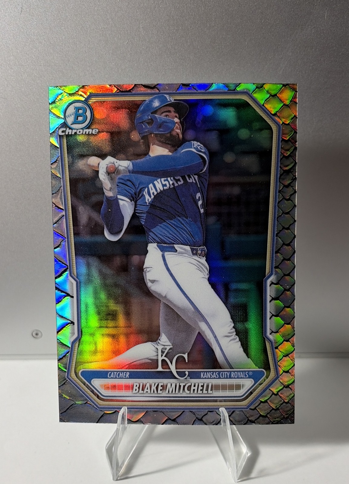 2026 Bowman - Chrome Prospects Blake Mitchell #BCP-13 Reptilian Refractor (RC)