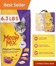 Delicious 6.3 Pound Choice Cat Food - Chicken, Turkey  Salmon Flavor